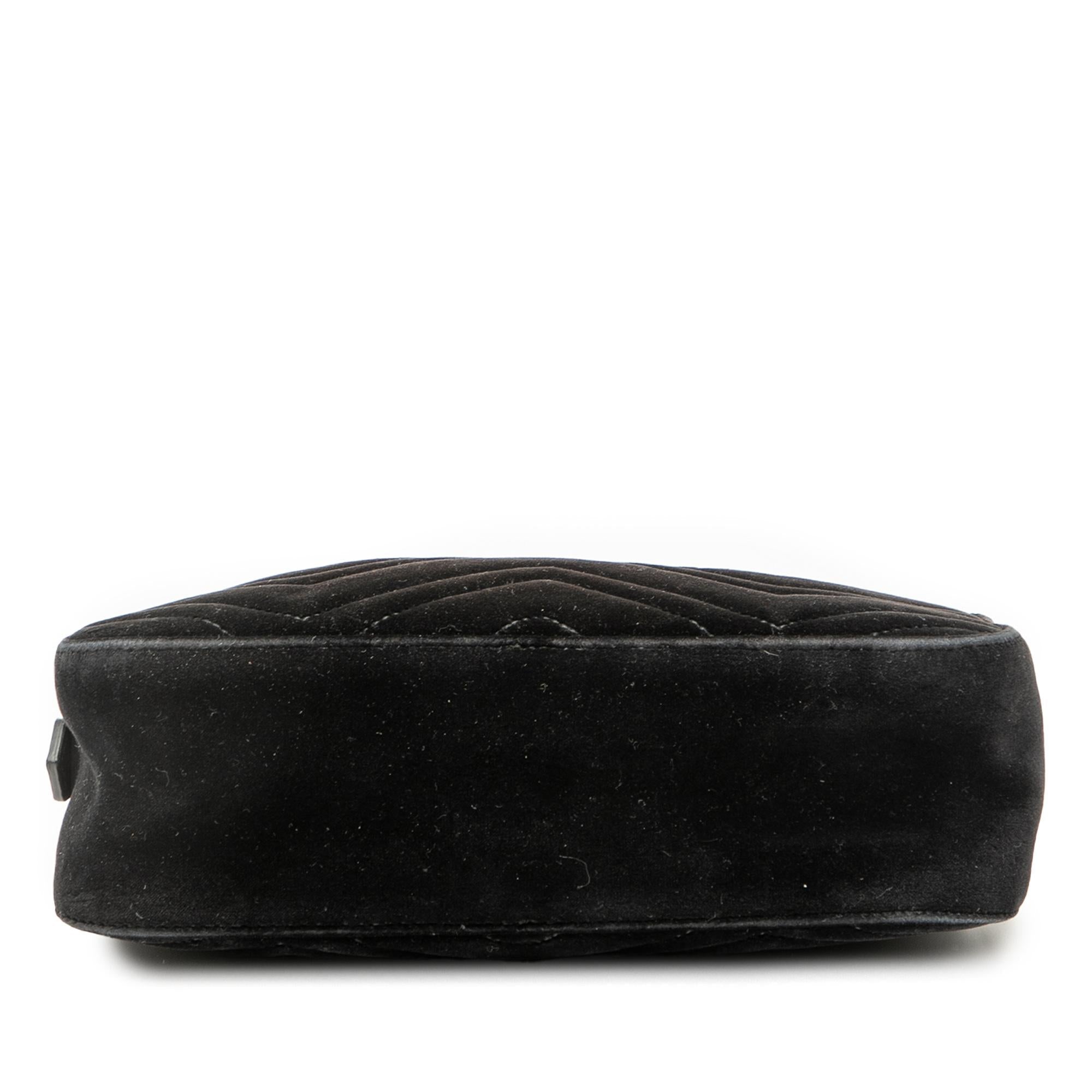 Gucci Small GG Marmont Matelasse Velvet Crossbody