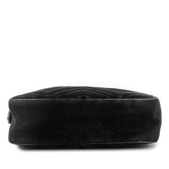 Gucci Small GG Marmont Matelasse Velvet Crossbody