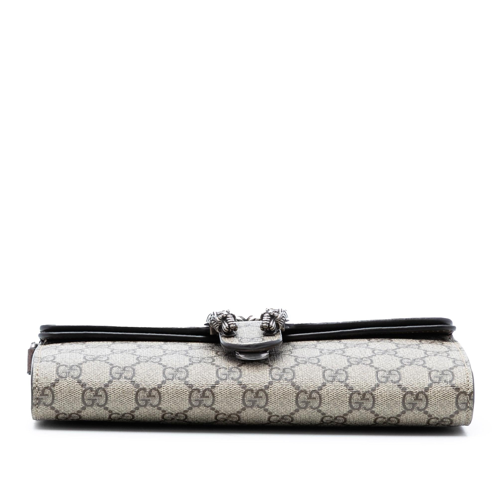 Gucci Small GG Supreme East West Dionysus Flap Bag