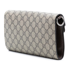 Gucci Small GG Supreme East West Dionysus Flap Bag