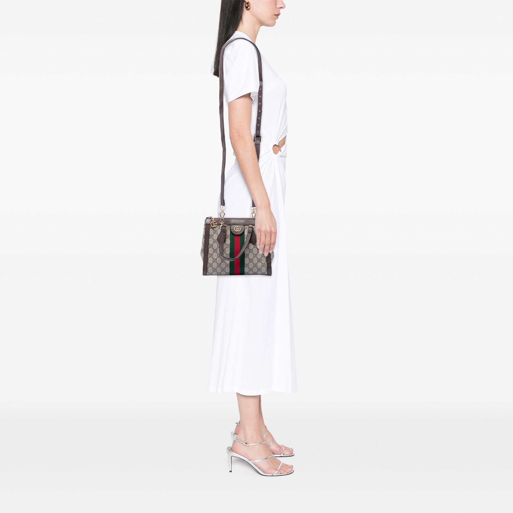 Gucci Small GG Supreme Ophidia Satchel