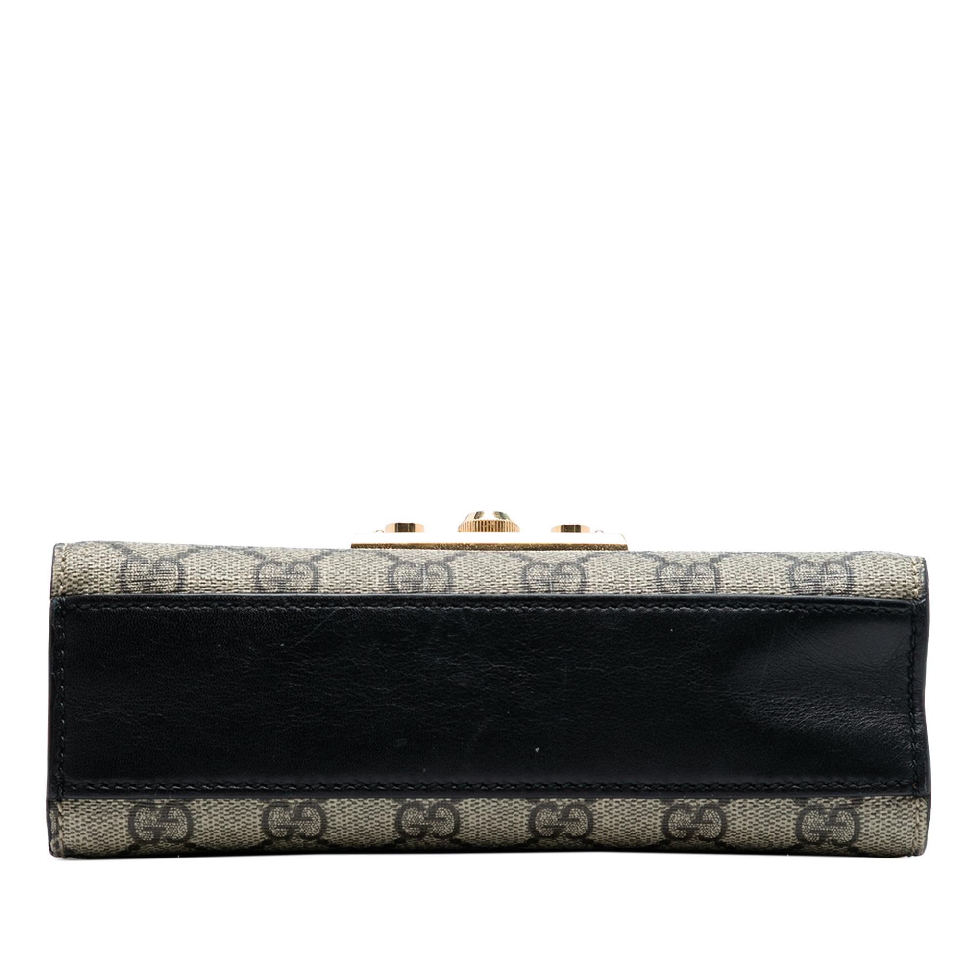 Gucci Small GG Supreme Padlock Crossbody