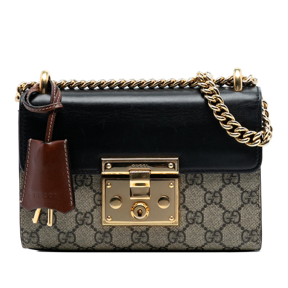 Gucci Small GG Supreme Padlock Crossbody