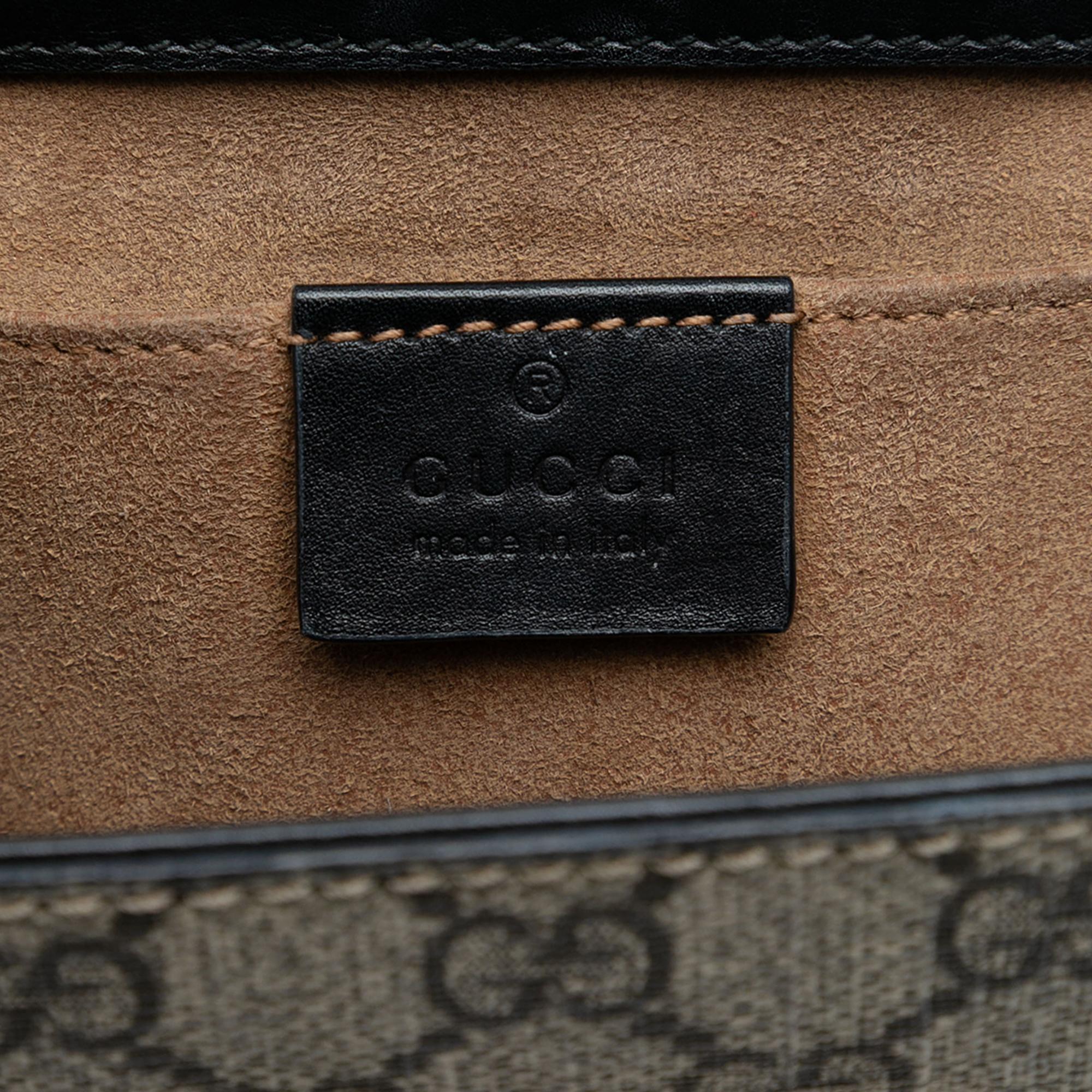 Gucci Small GG Supreme Padlock Crossbody