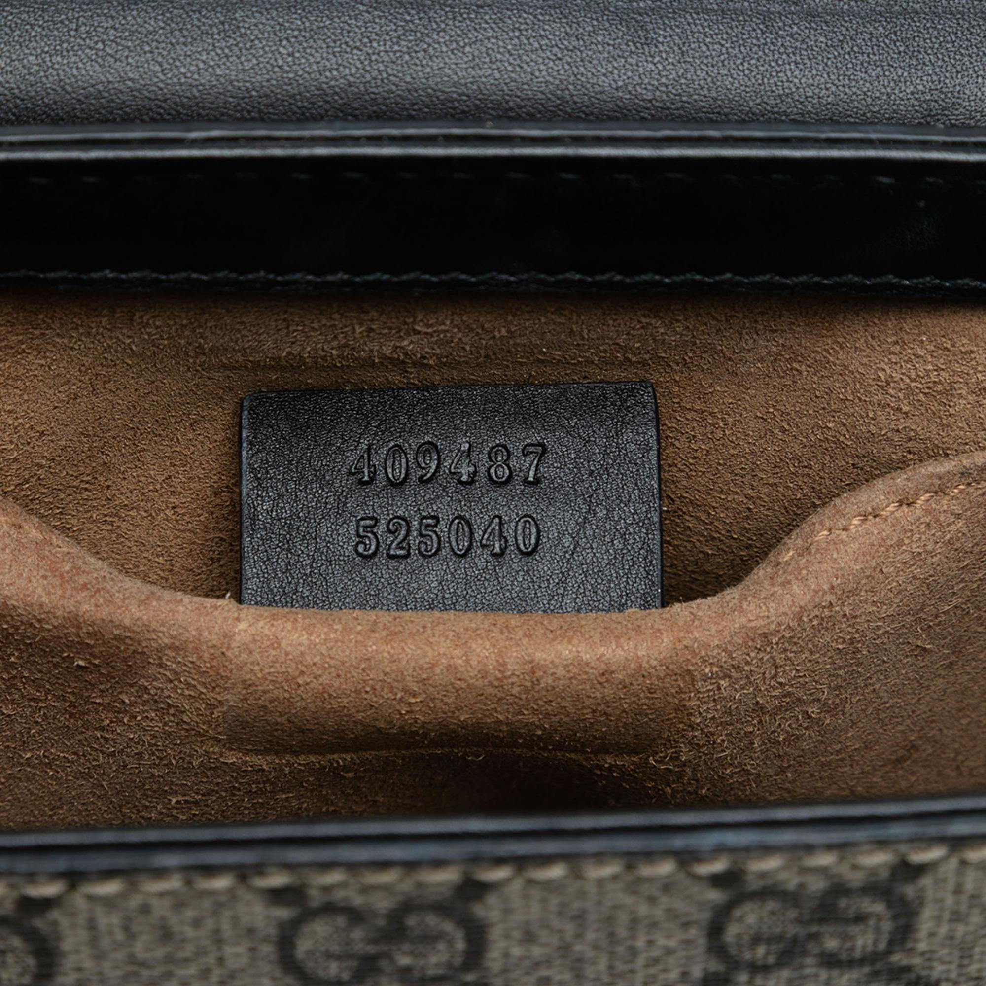 Gucci Small GG Supreme Padlock Crossbody