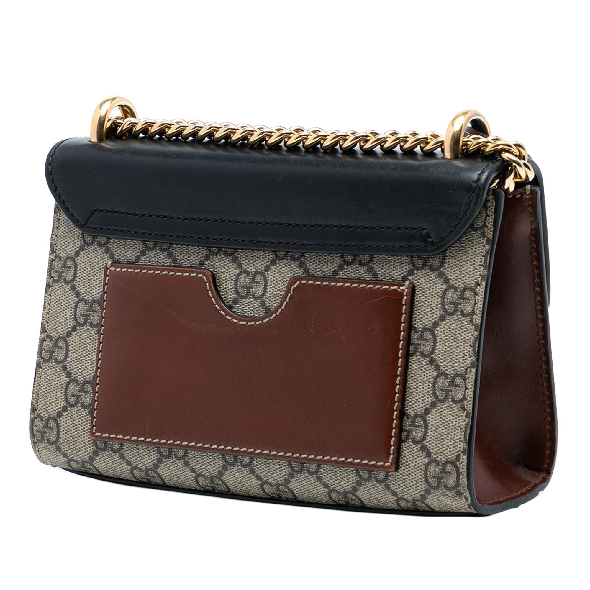 Gucci Small GG Supreme Padlock Crossbody