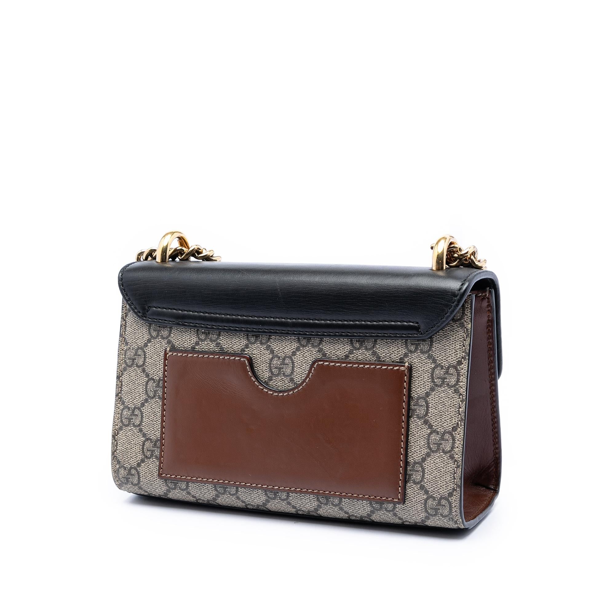 Gucci Small GG Supreme Padlock Crossbody