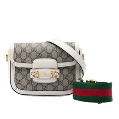 Gucci Small GG Supreme Web Horsebit 1955 Crossbody