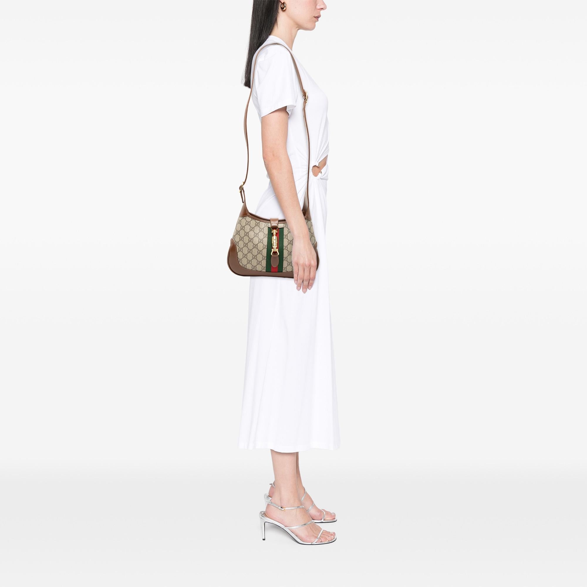 Gucci Small GG Supreme Web Jackie 1961 Crossbody