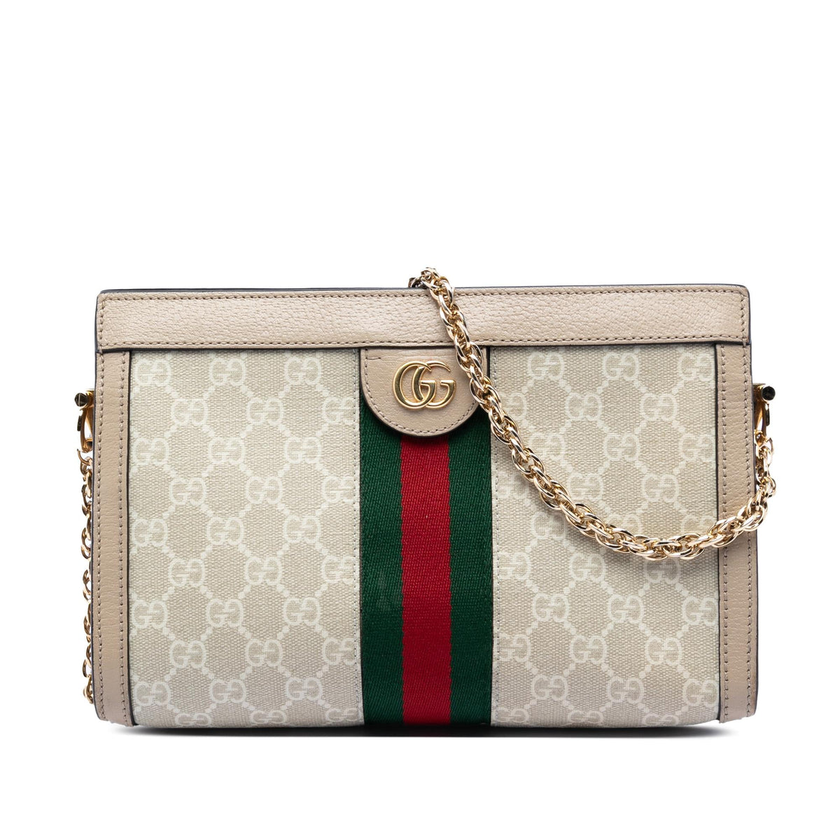 Gucci Small GG Supreme Web Ophidia Chain Crossbody