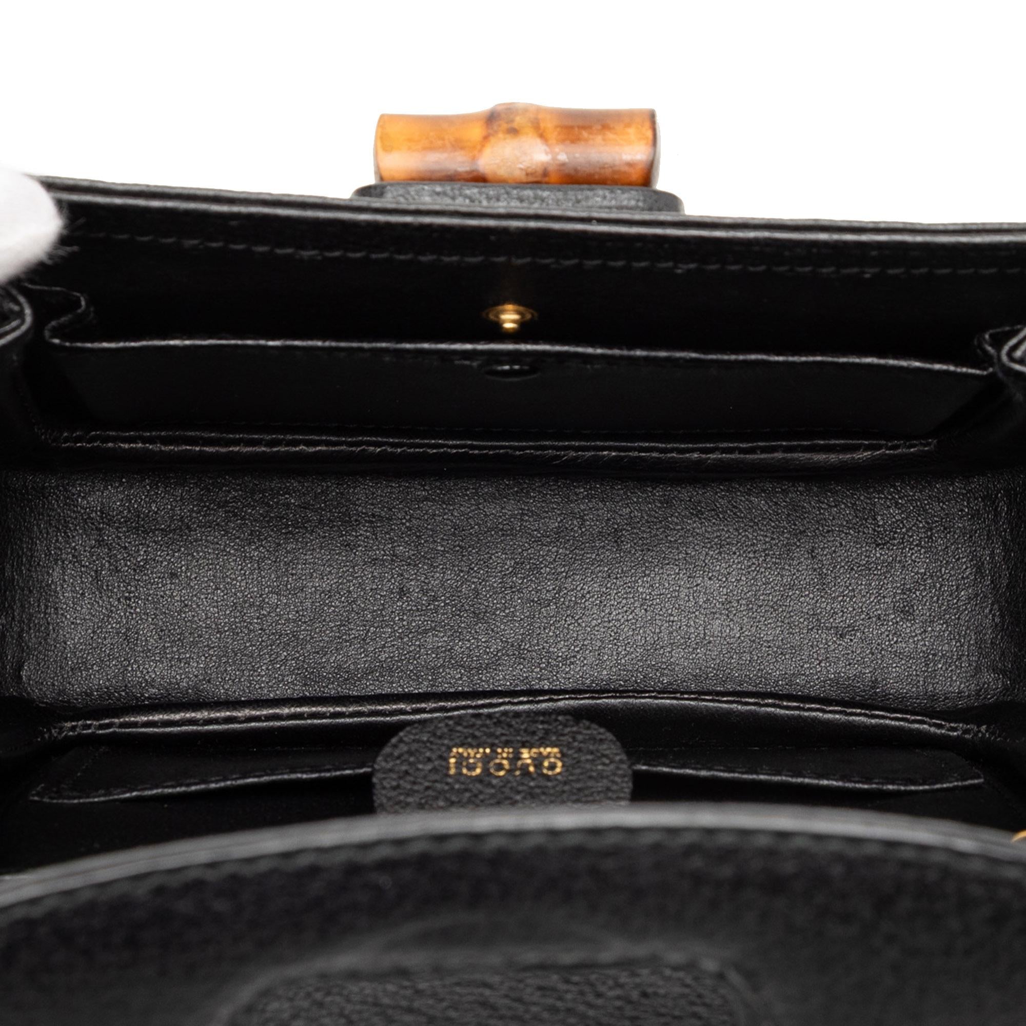 Gucci Small Grained Calfskin Bamboo Night