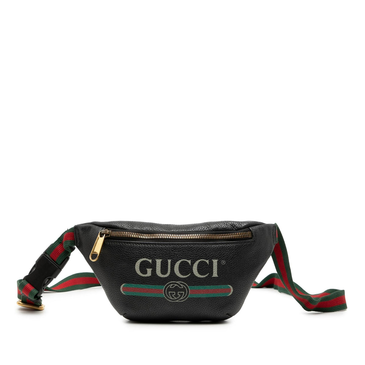 Gucci Small Grained Calfskin Logo Belt Bag