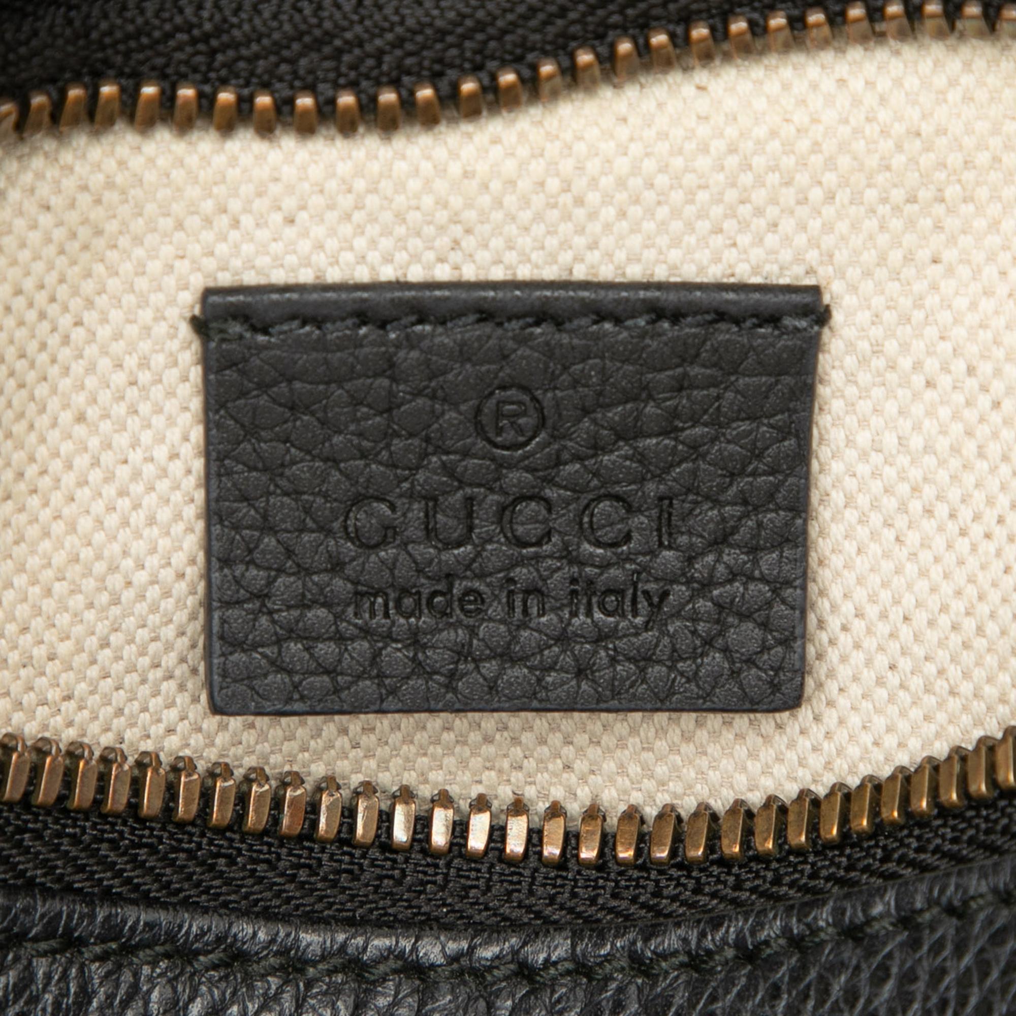 Gucci Small Grained Calfskin Logo Belt Bag