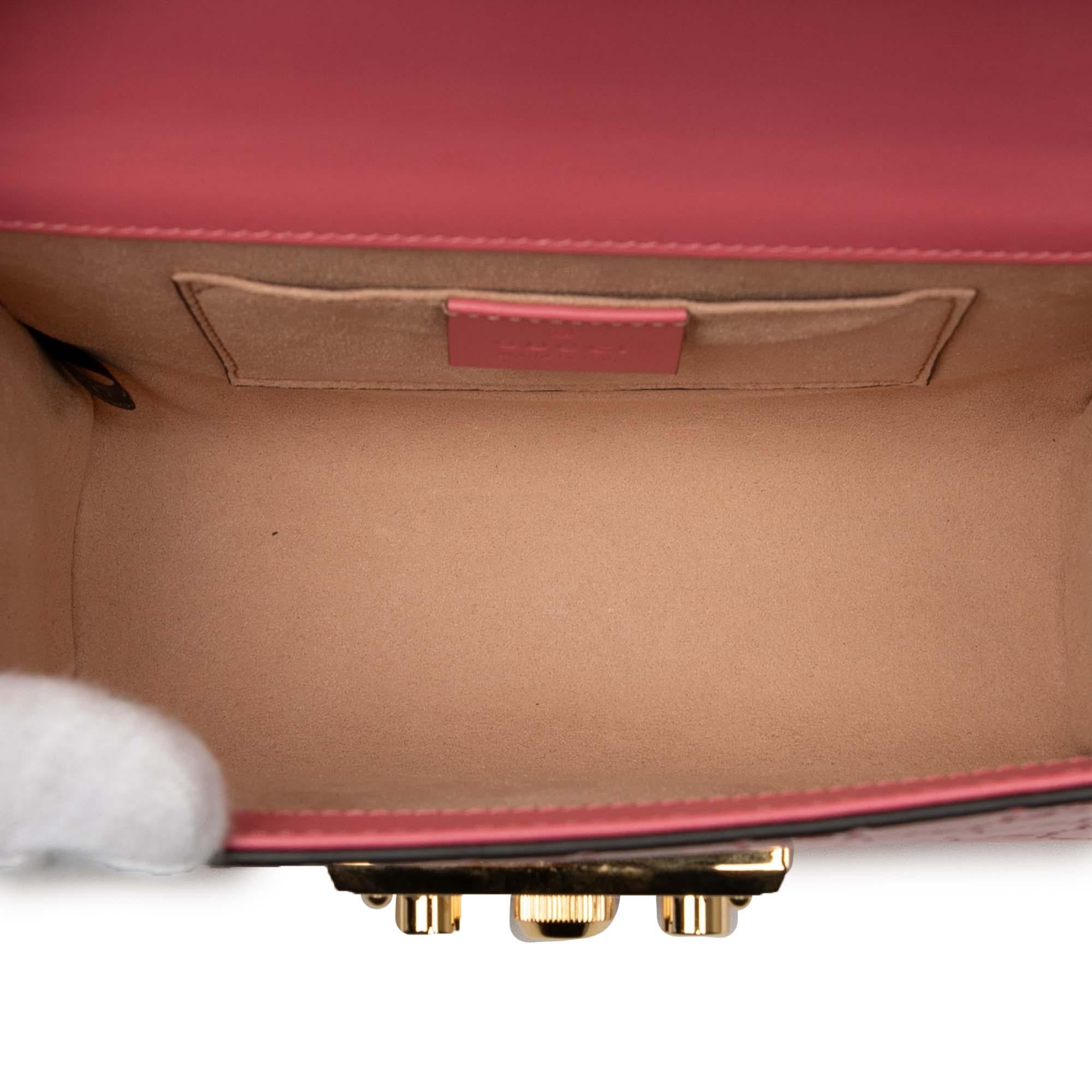 Gucci Small Guccissima Padlock Crossbody