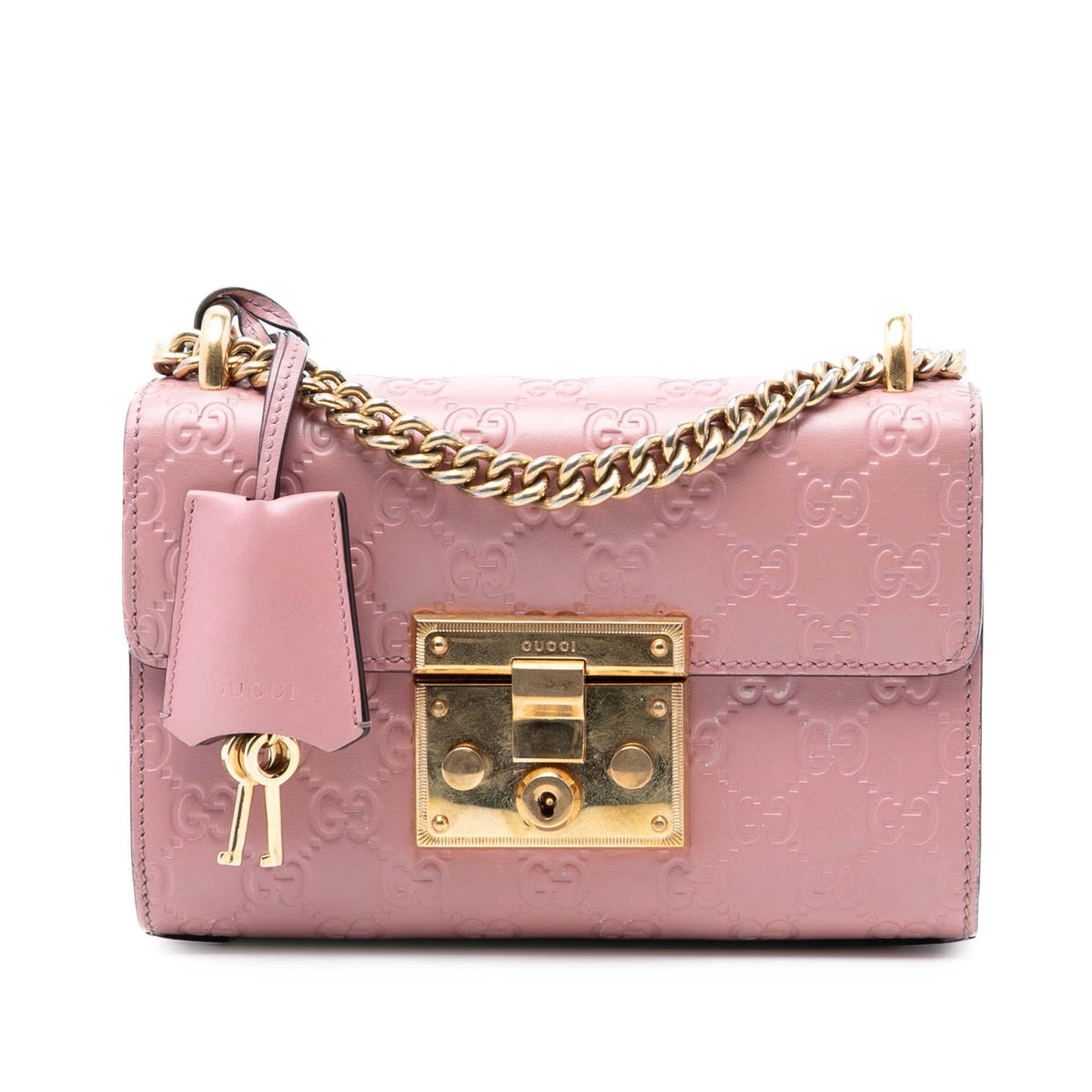 Gucci Small Guccissima Padlock Crossbody