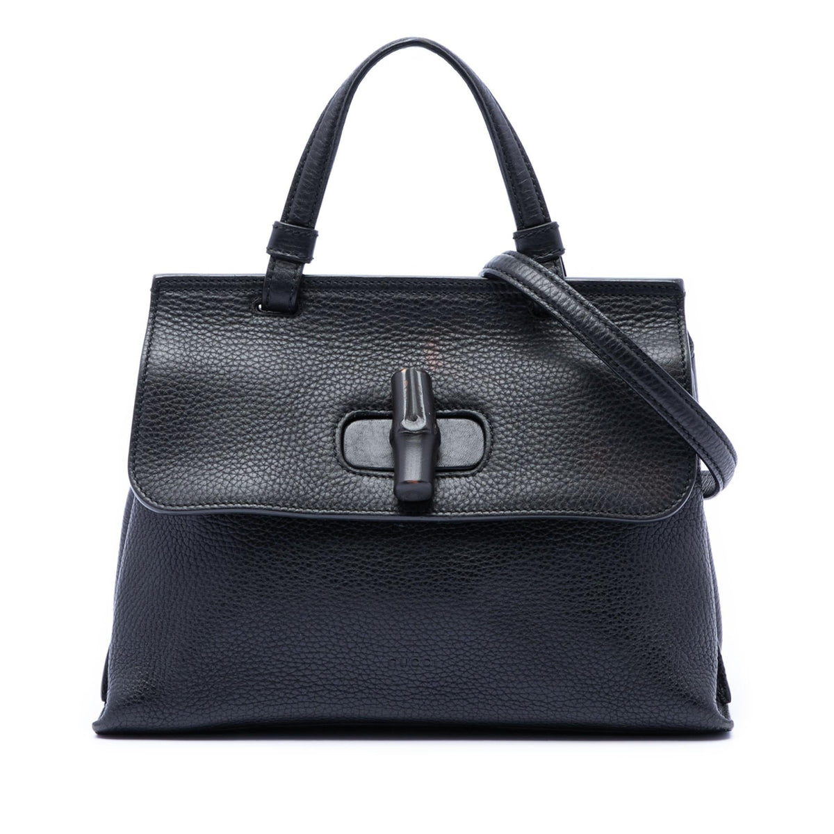 Gucci Small Leather Bamboo Daily Satchel