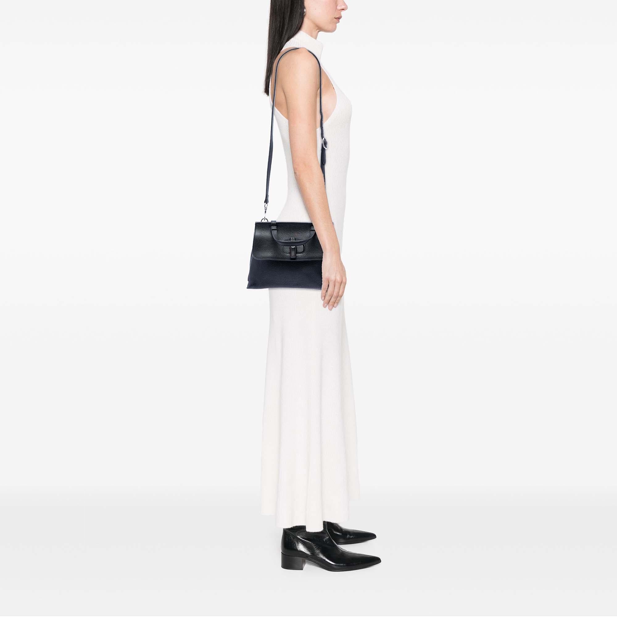 Gucci Small Leather Bamboo Daily Satchel