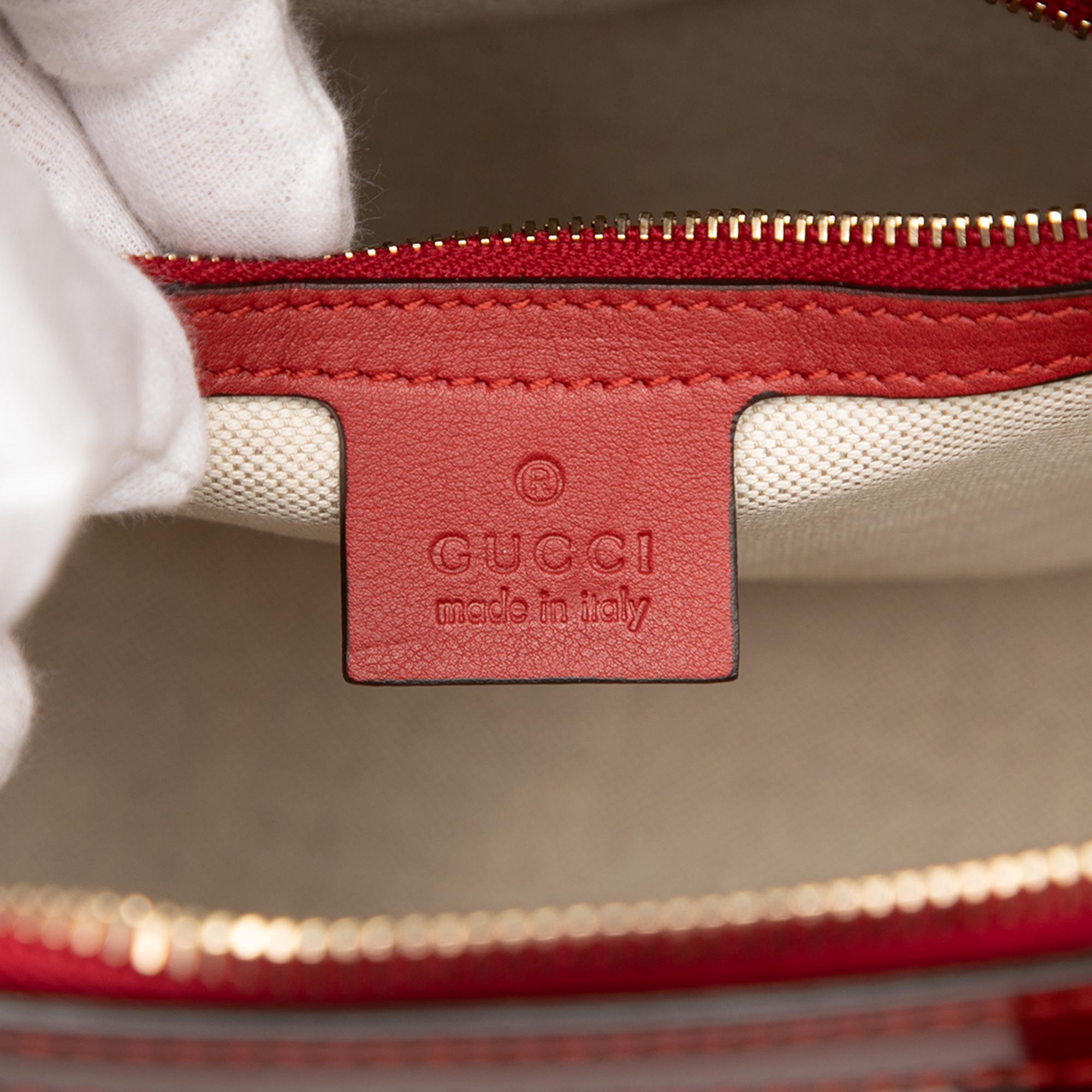 Gucci Small Microguccissima Patent Nice Dome Satchel