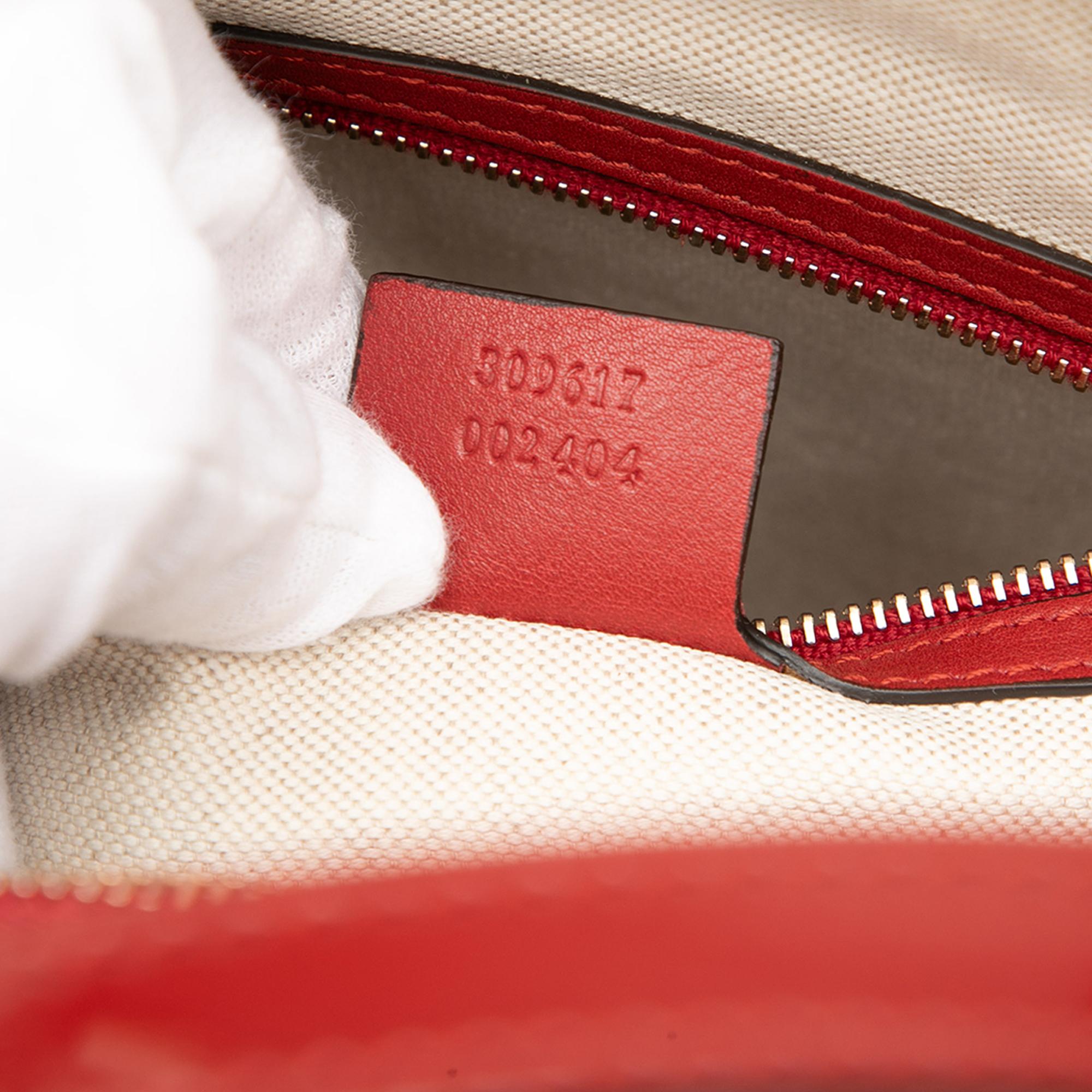 Gucci Small Microguccissima Patent Nice Dome Satchel