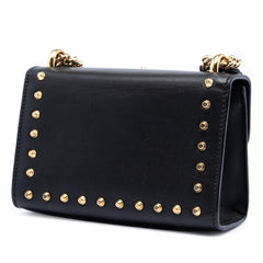 Gucci Small Pearl Studded Leather Padlock Crossbody