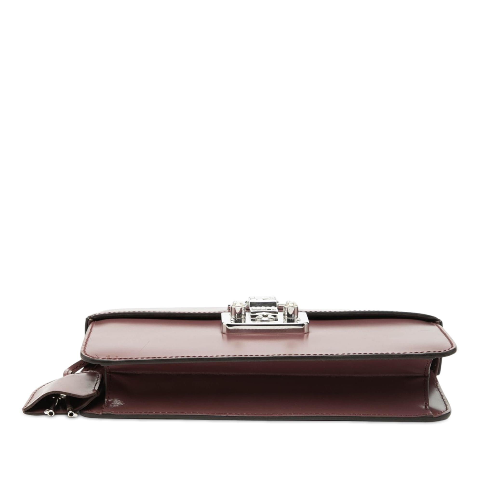Gucci Smooth Calfskin Lady Lock Clutch