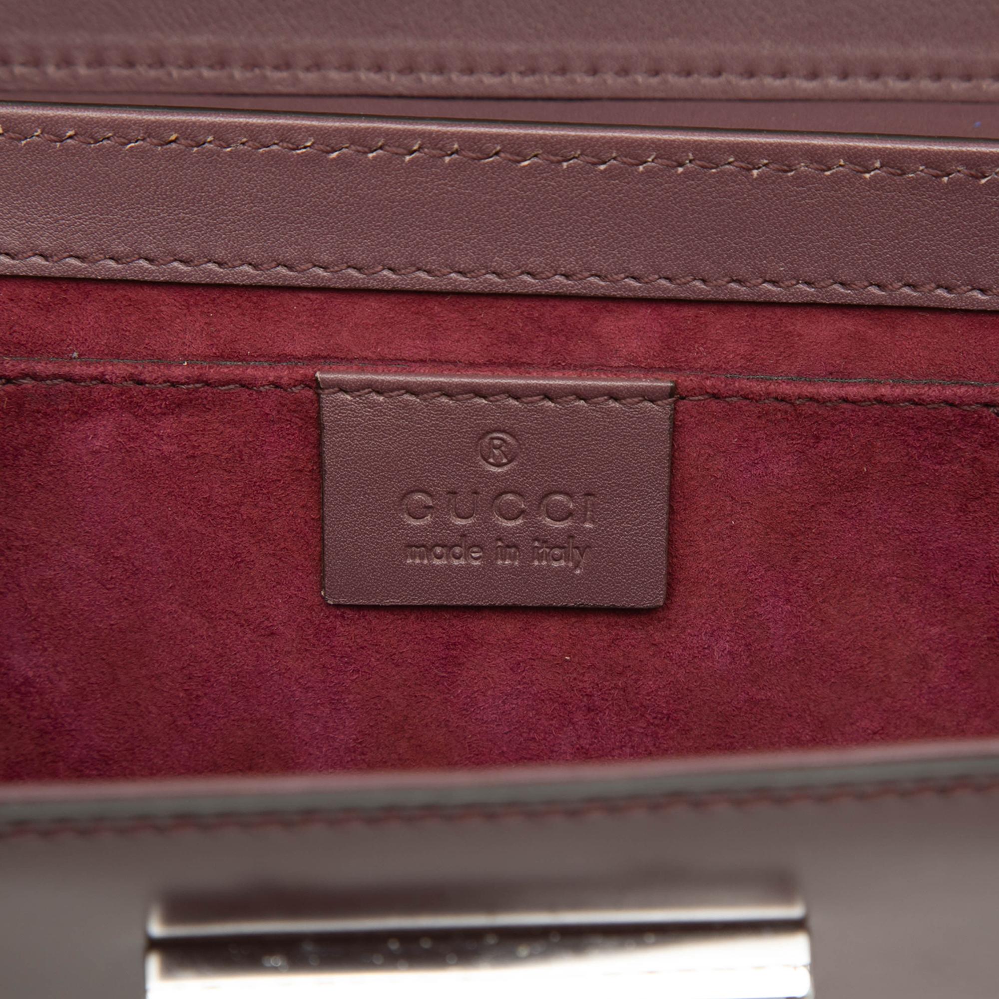Gucci Smooth Calfskin Lady Lock Clutch