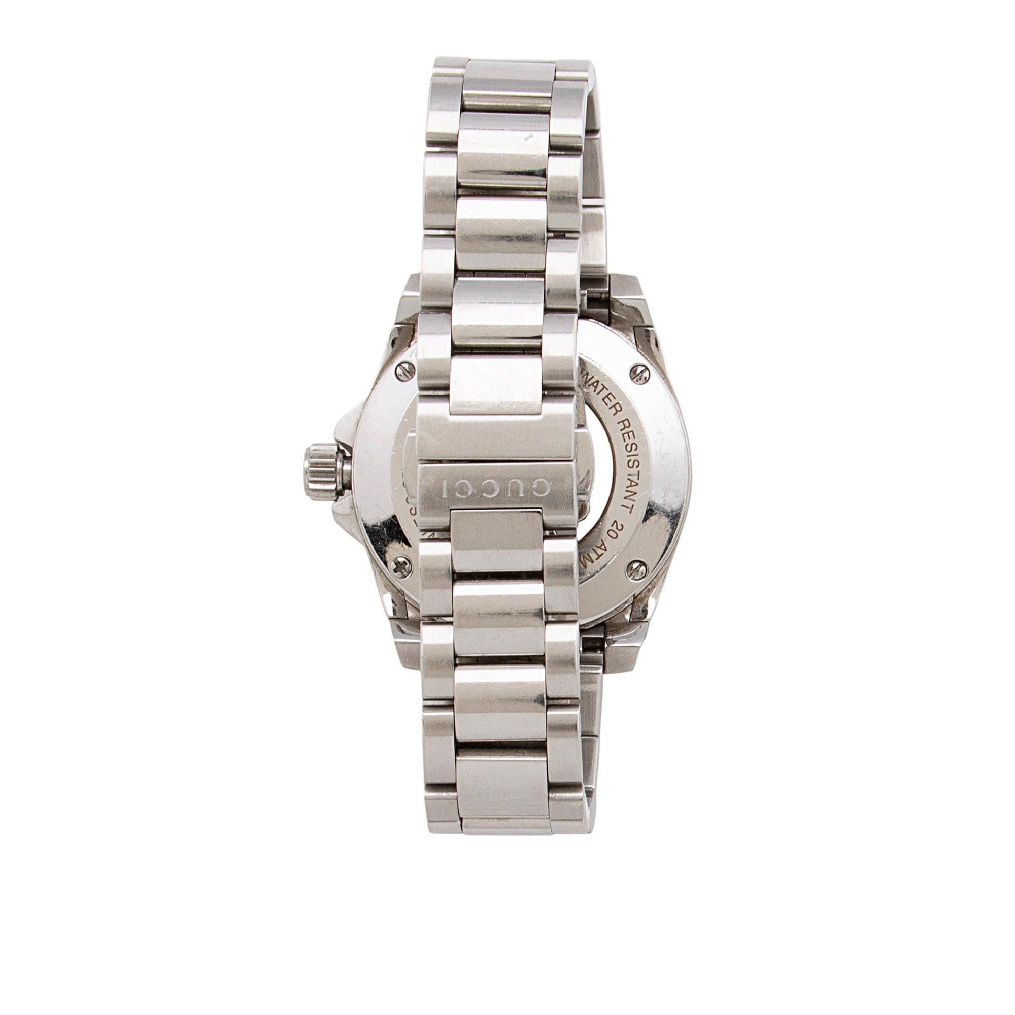 Gucci Stainless Steel Diamond Quartz Dive Watch