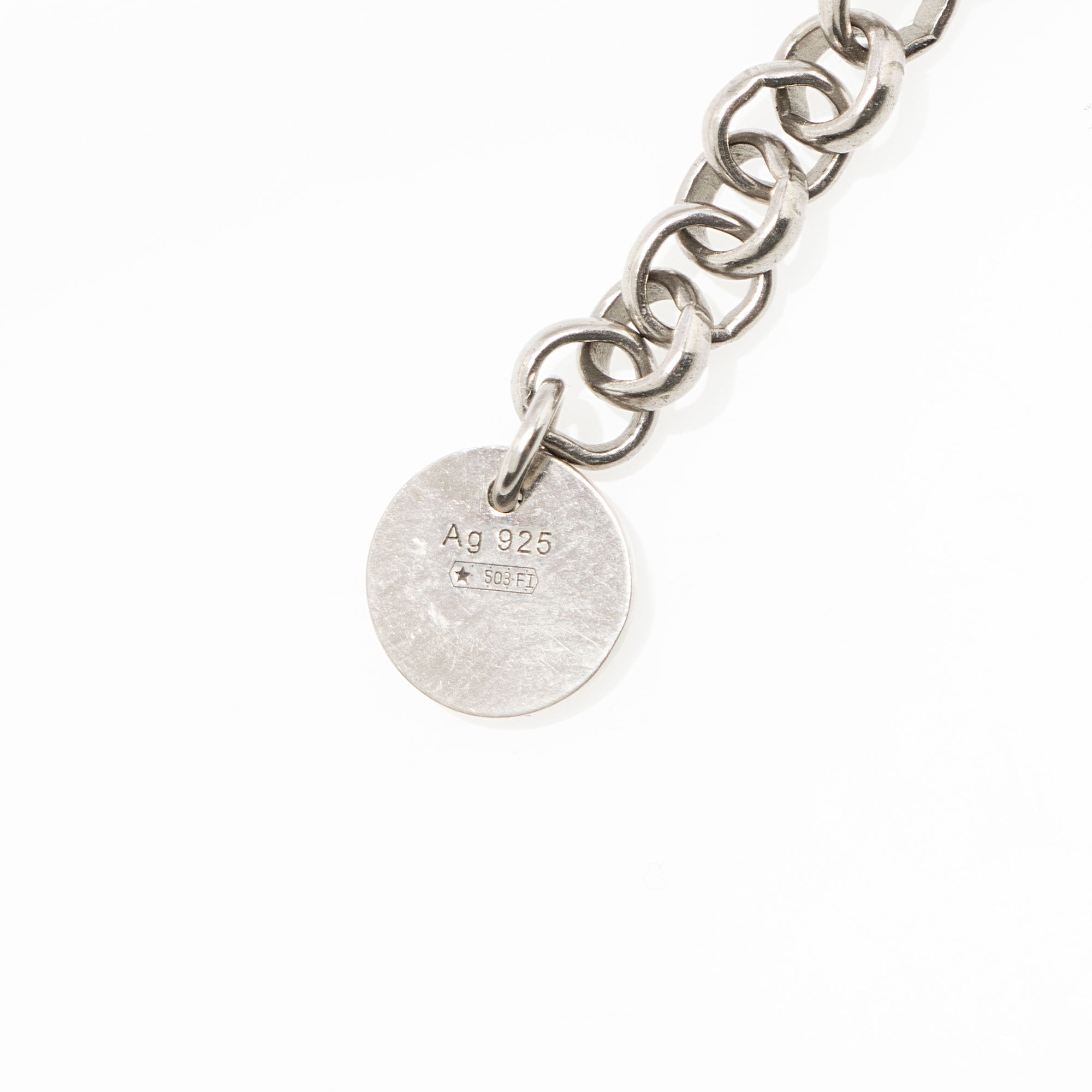 Gucci Sterling Silver Interlocking G Necklace