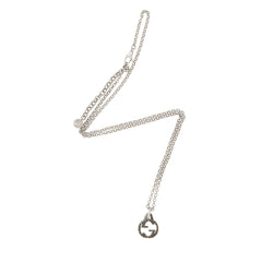 Gucci Sterling Silver Interlocking G Necklace