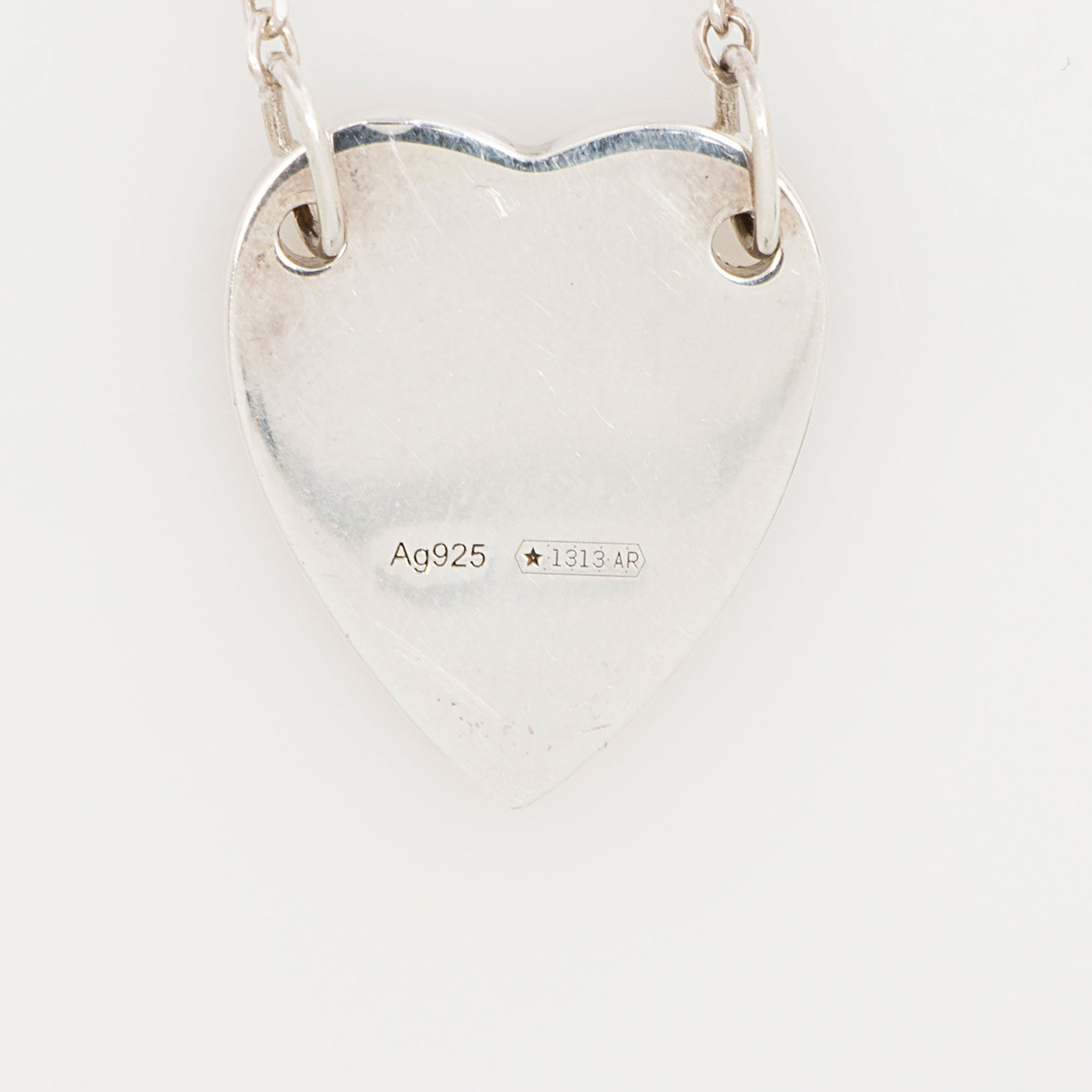 Gucci Sterling Silver Trademark Heart Tag Bracelet