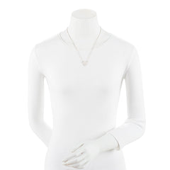 Gucci Sterling Silver Trademark Heart Tag Necklace