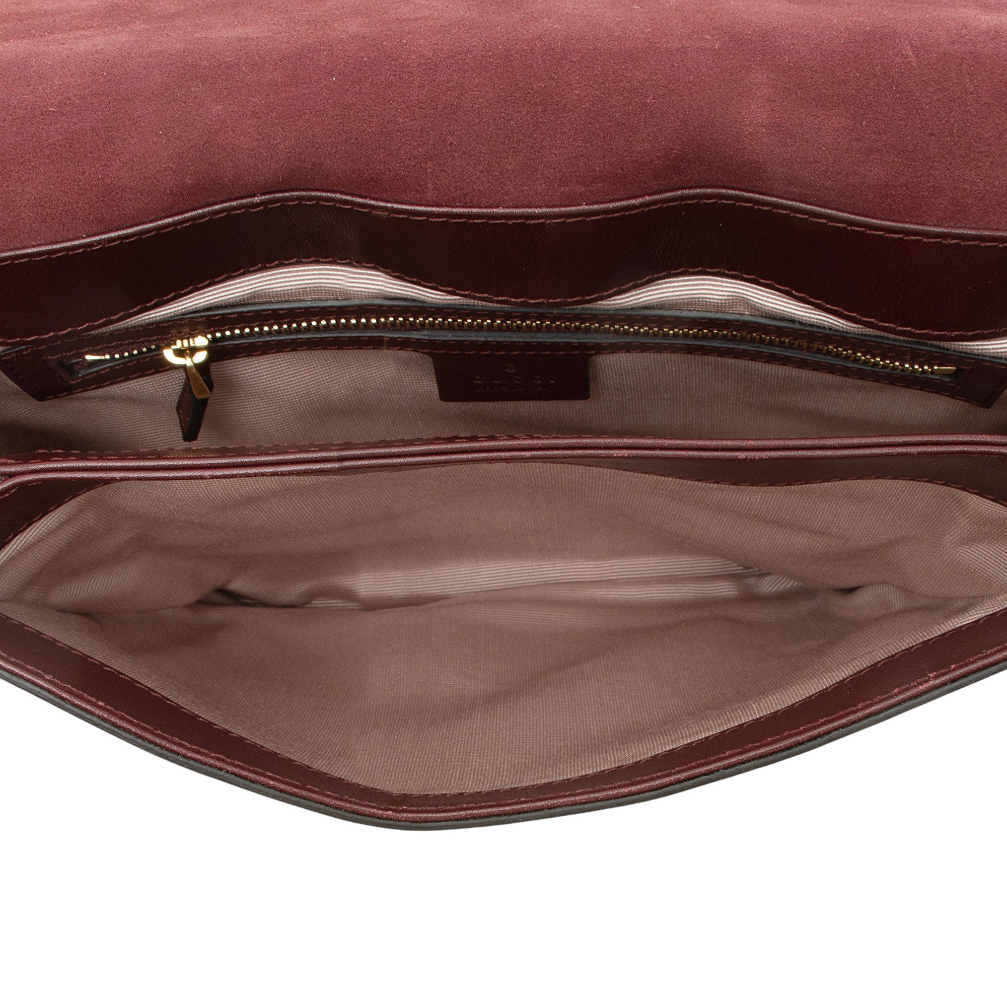 Gucci Suede Arli Medium Shoulder Bag
