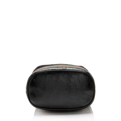Gucci Suede Patent Leather Ophidia Mini Bucket Bag
