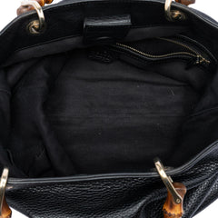 Gucci Tall Leather Bamboo Shopper Tote