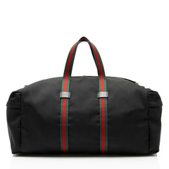 Gucci Techno Canvas Web Animalier Duffle