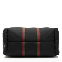 Gucci Techno Canvas Web Animalier Duffle
