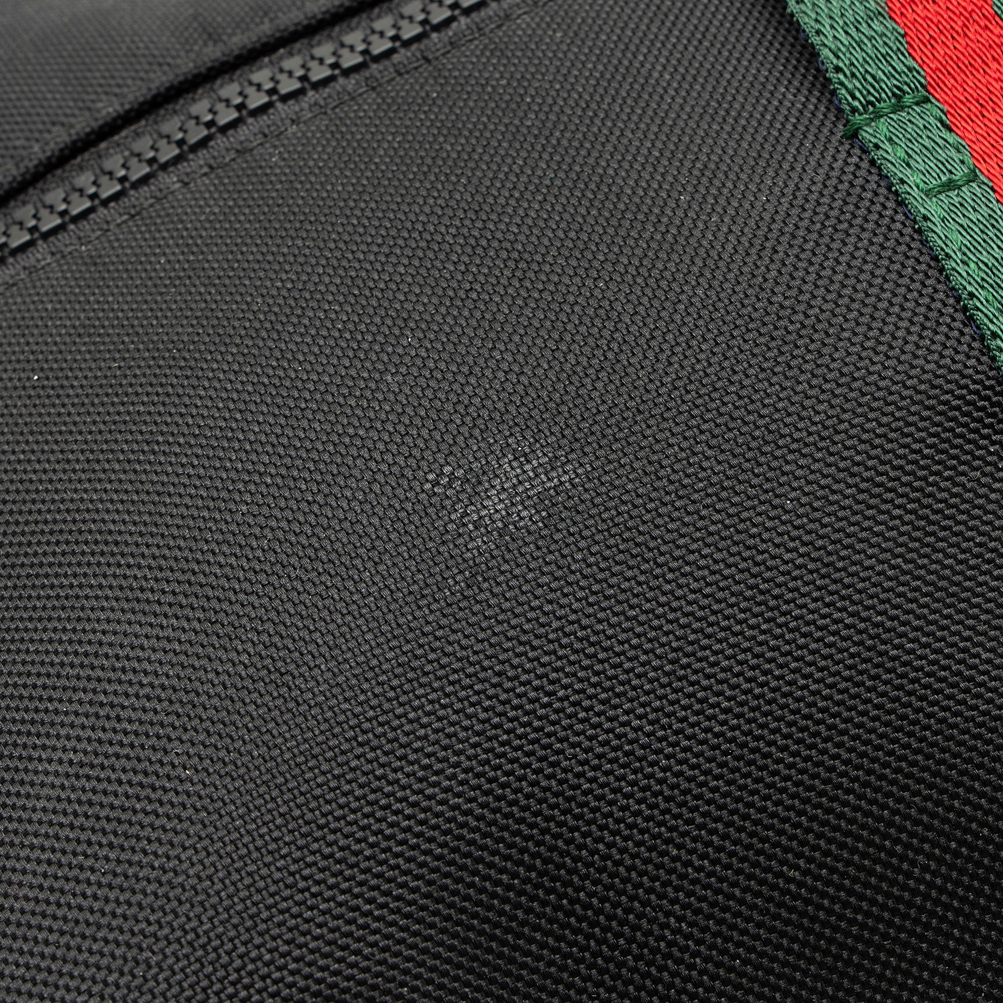 Gucci Techno Canvas Web Animalier Duffle