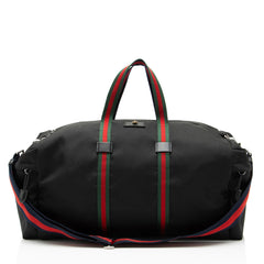 Gucci Techno Canvas Web Animalier Duffle