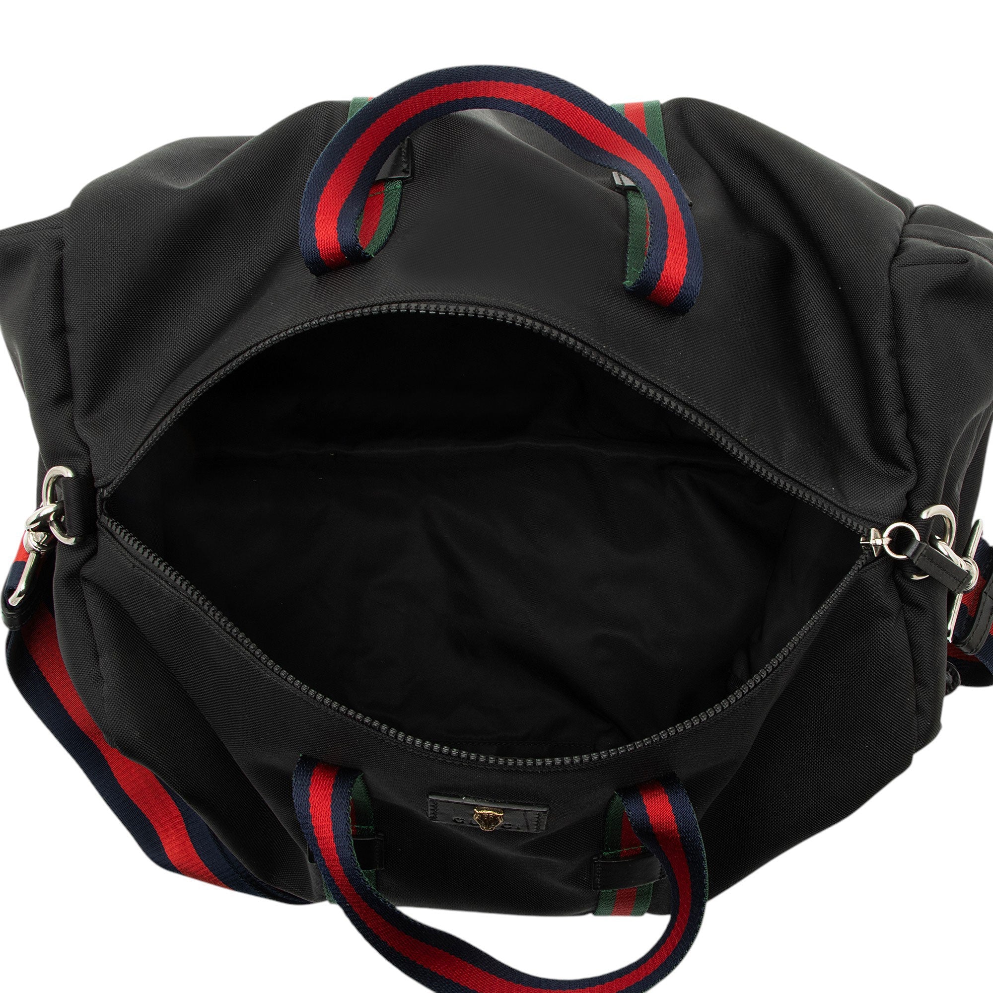 Gucci Techno Canvas Web Animalier Duffle