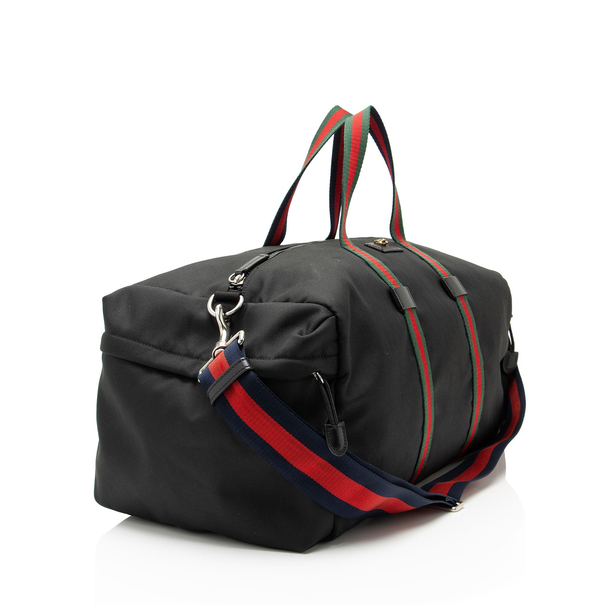 Gucci Techno Canvas Web Animalier Duffle