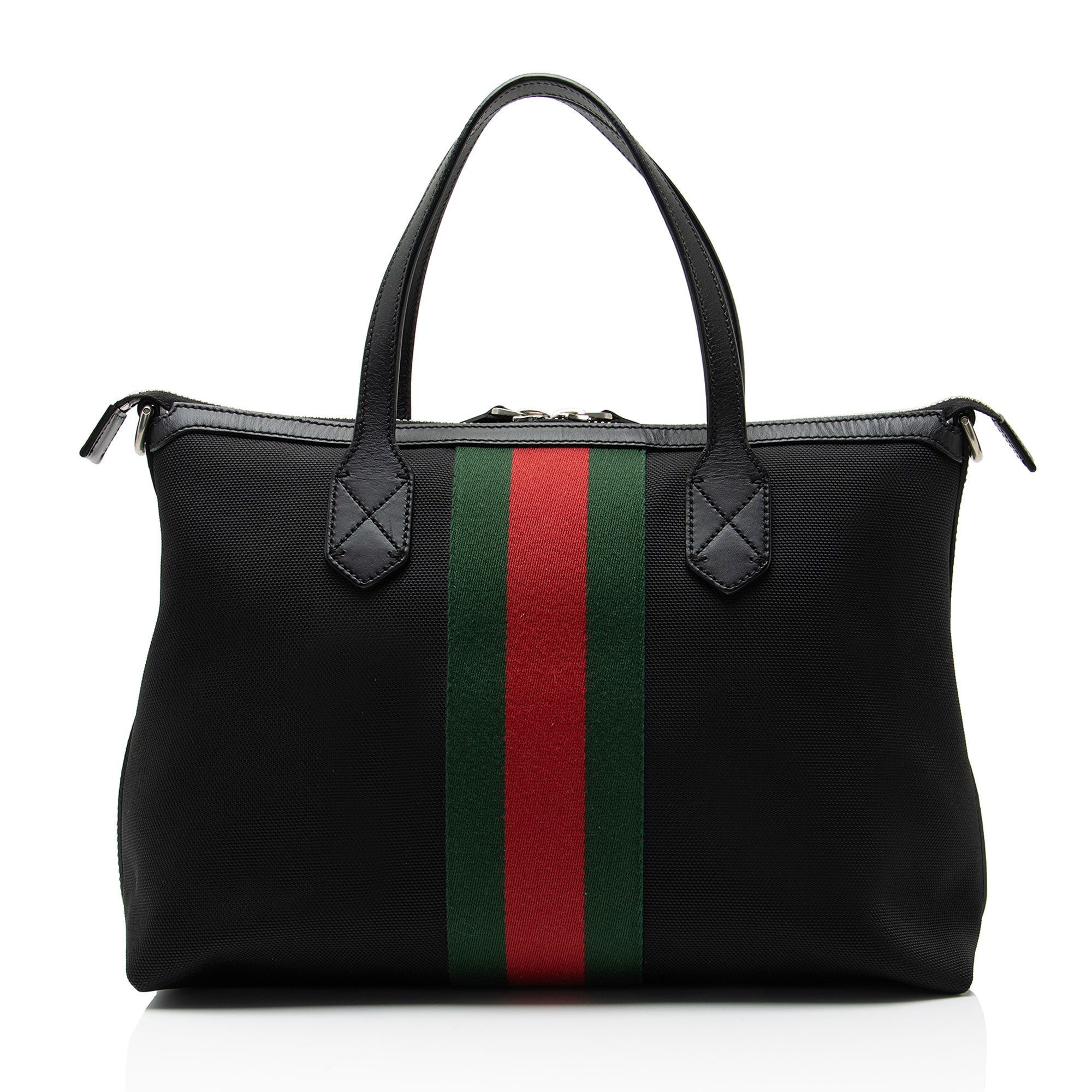 Gucci Techno Canvas Web Convertible Medium Tote
