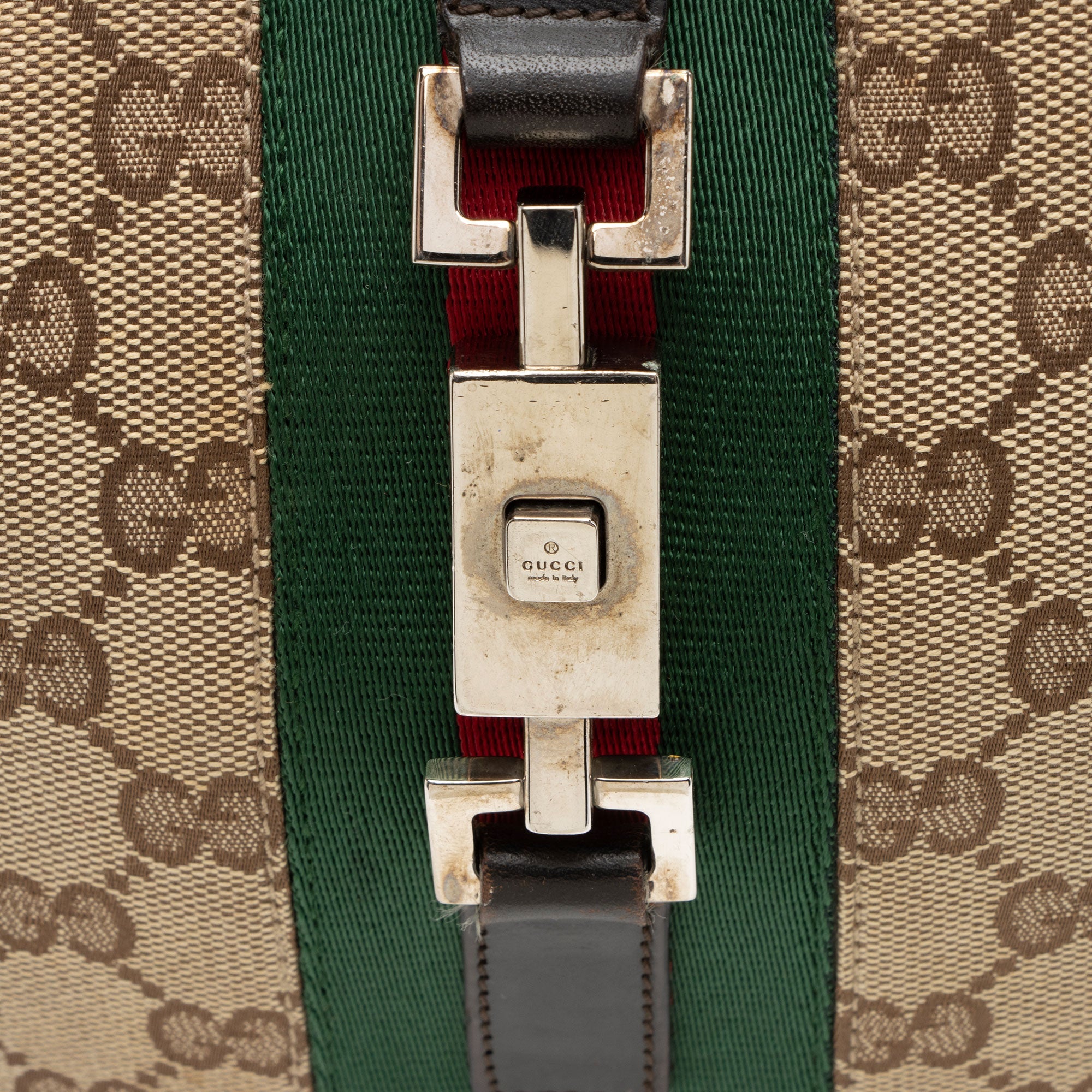 Gucci Vintage GG Canvas Jackie Shoulder Bag