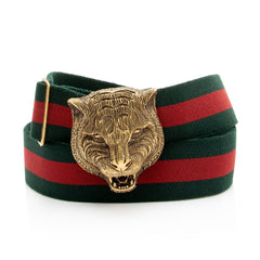 Gucci Web Feline Belt - Size 32 / 80