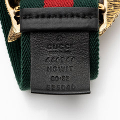 Gucci Web Feline Belt - Size 32 / 80
