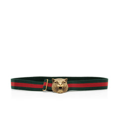 Gucci Web Feline Belt - Size 32 / 80