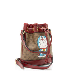 Gucci x Doraemon Micro GG Canvas Mini Bucket Bag