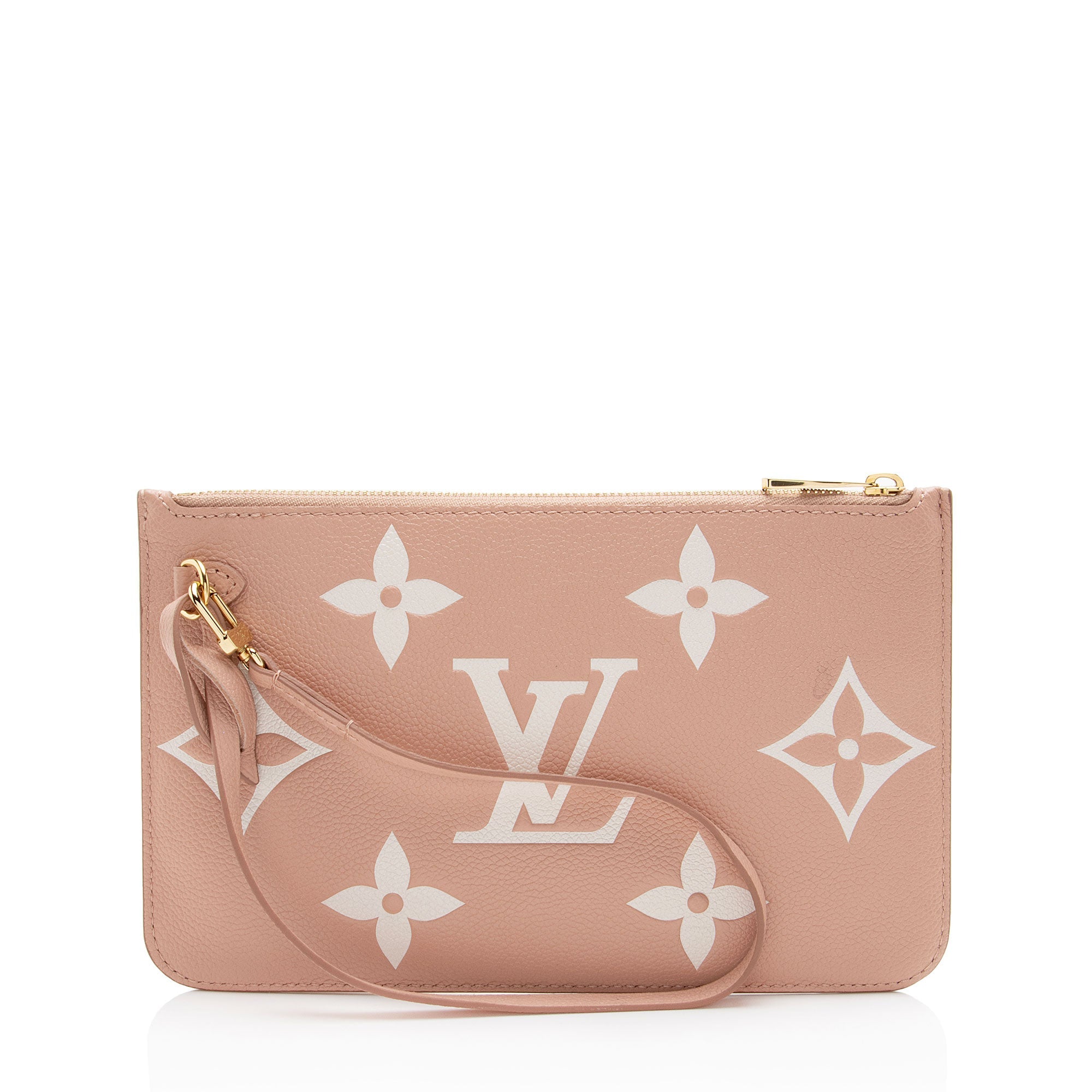 Louis Vuiiton Giant Monogram Empreinte Bicolor Neverfull MM Pochette
