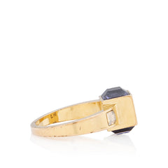 Louis Vuitton Brass Crystal Gamble Ring - Size 5 1/2