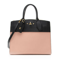 Louis Vuitton Calfskin City Steamer MM Tote