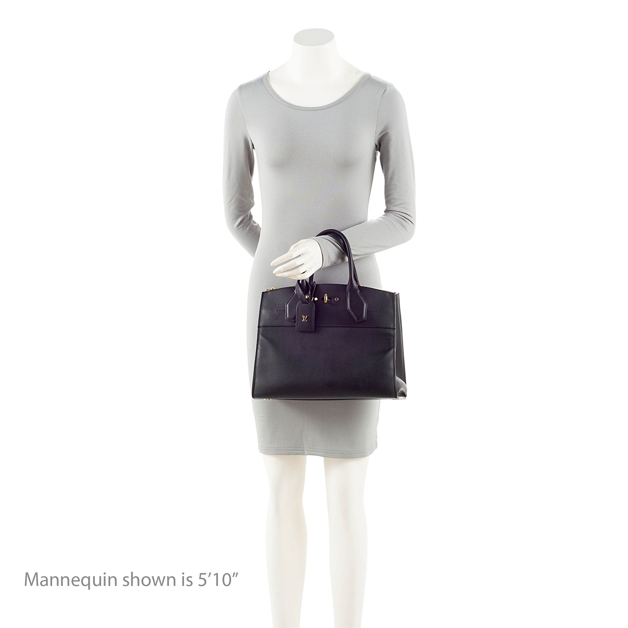 Louis Vuitton Calfskin City Steamer MM Tote